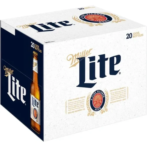 MILLER LITE BOTTLES 20PK